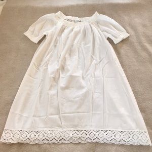 Brand New Celtic Co White cotton Dress.
